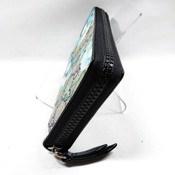 Gucci Long Wallet Navy Blue PVC 400-071625 - Picture 3 of 9